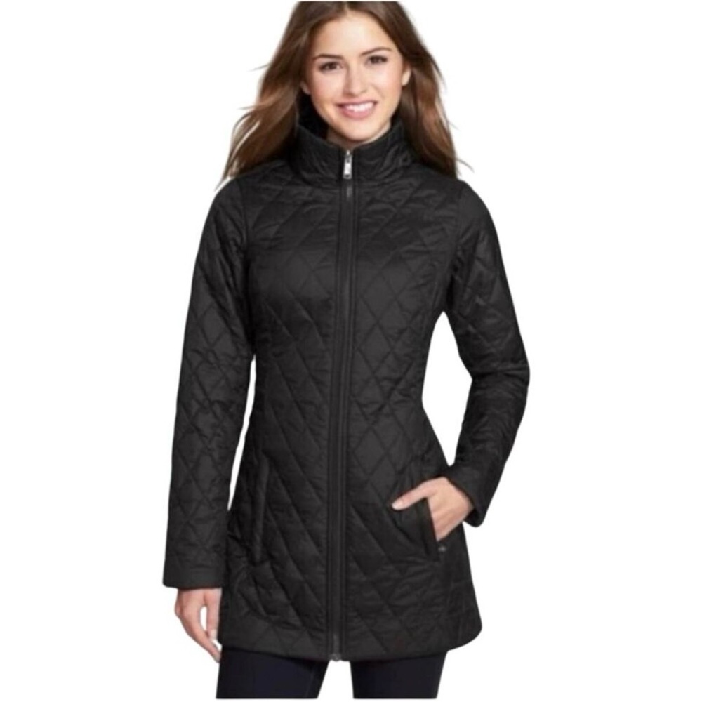 The North Face Iliana Quilted Puffer Parka Coat -‎ Women's M Black